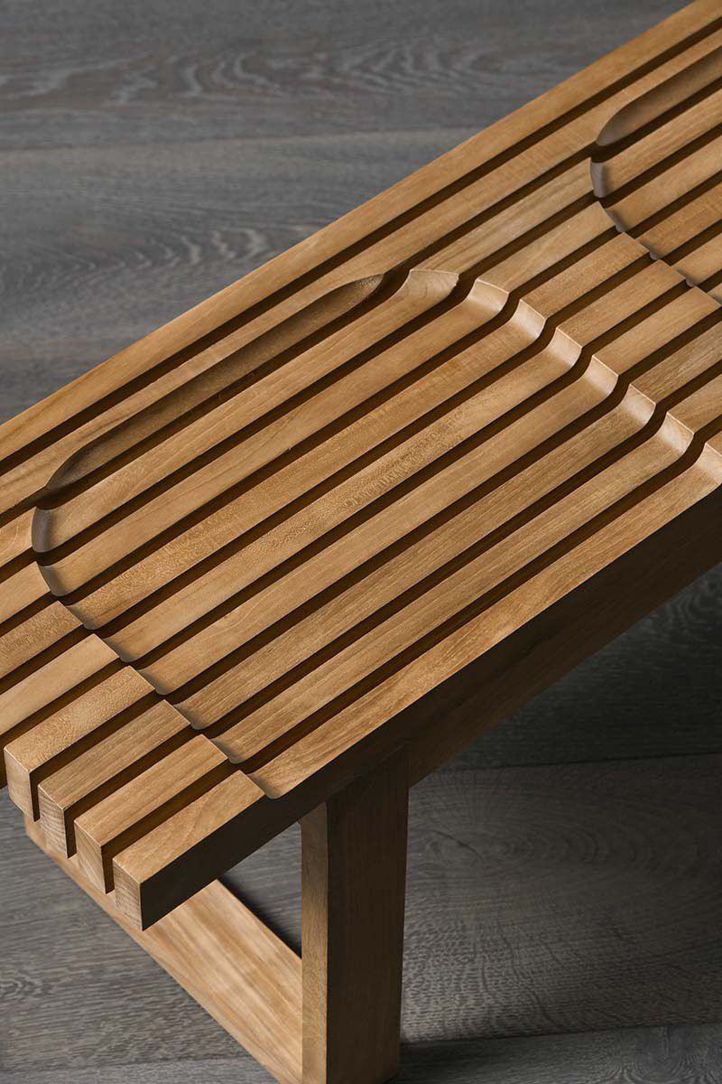 長凳, Air Division 新加坡獲獎實木家具, 極簡設計家具 Sink 椅凳-15