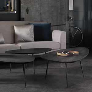 咖啡桌, 比利時原木實木家具｜Ethnicraft, 當代設計家具 Pebble 幾何咖啡桌-29