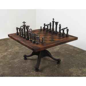 收藏 | 玩具 | 小物, District 8 摩登工業復古家具, 工業風家具 西洋棋桌-36