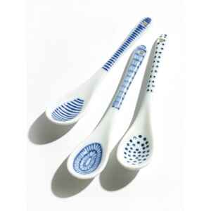 米其林餐瓷 Feeling手繪藍白釉彩咖啡匙-36