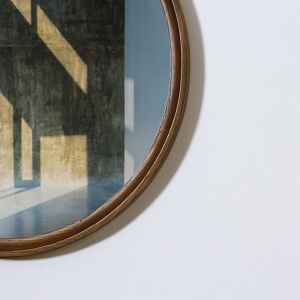 鏡子 | 屏風, District 8 摩登工業復古家具, 極簡設計家具, 工業風家具 煙燻橡木圓鏡-35