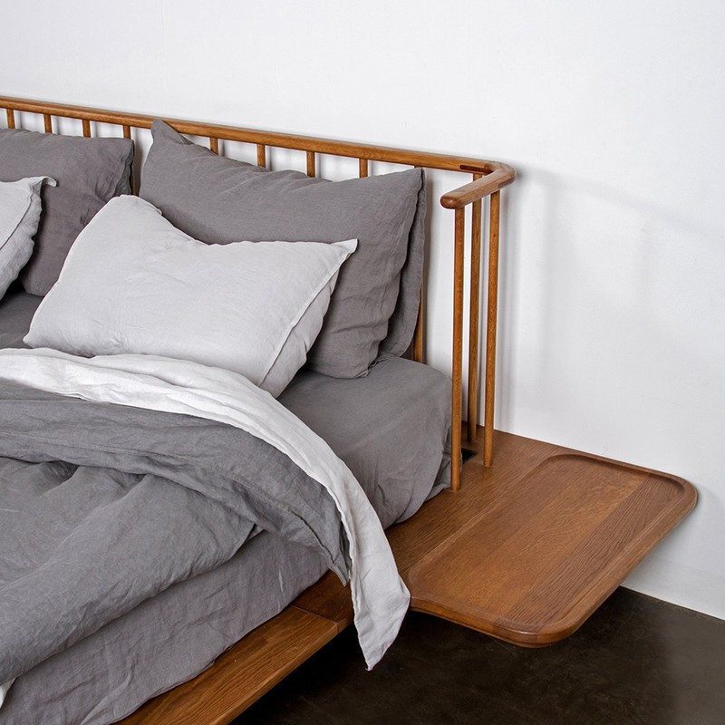 睡個好覺吧！Have a Sweet Dream, 柚木床架｜實木床架, District 8 摩登工業復古家具, 工業風家具 Distrikt 煙燻橡木雙人床架-12