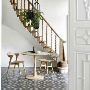 實木餐桌, 比利時原木實木家具｜Ethnicraft, 極簡設計家具 Torsion 圓形餐桌-25