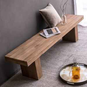 玄關, 長凳, 書桌椅, 比利時原木實木家具｜Ethnicraft, 極簡設計家具 Double 長凳-20