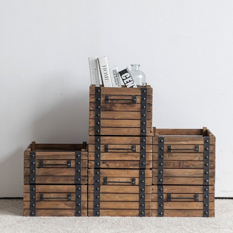 收藏 | 玩具 | 小物, dBodhi 工業風家具, 靈魂老柚木家具, 工業風家具 Dolly 深置物木箱-10