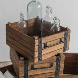 收藏 | 玩具 | 小物, dBodhi 工業風家具, 靈魂老柚木家具, 工業風家具 Dolly 淺置物木箱-31