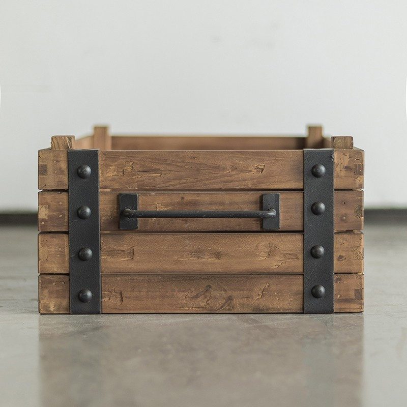 收藏 | 玩具 | 小物, dBodhi 工業風家具, 靈魂老柚木家具, 工業風家具 Dolly 淺置物木箱-13