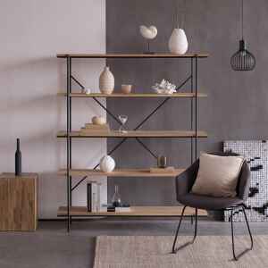 高櫃, 書架書櫃, 比利時原木實木家具｜Ethnicraft, 極簡設計家具 Rise 橡木層架-46