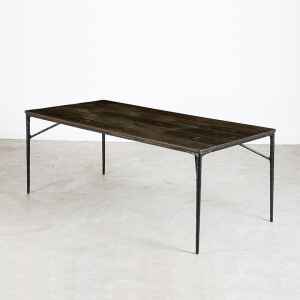 實木餐桌, 實木書桌, Square Roots 英國設計家具, 工業風家具 Kulu 焦燻橡木餐桌-24