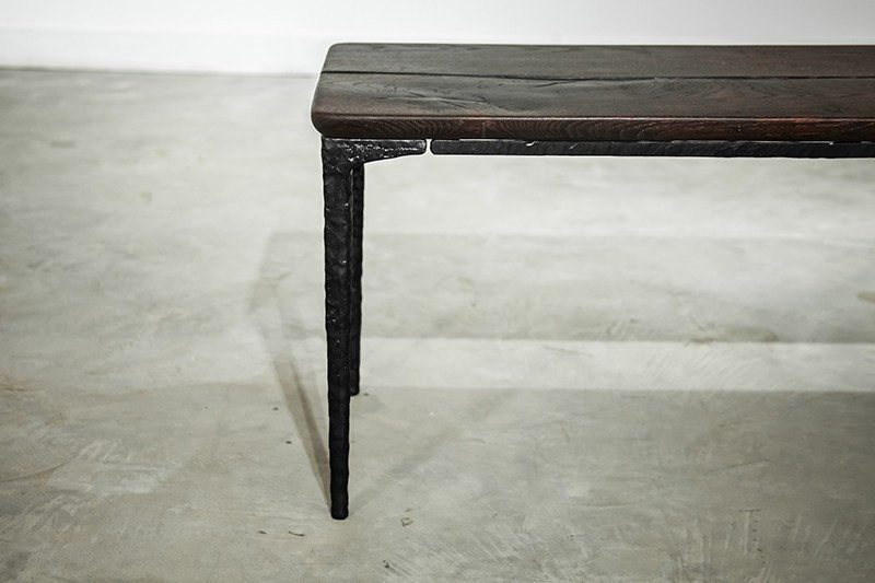 玄關, 長凳, Square Roots 英國設計家具, 工業風家具 Kulu 焦燻橡木長凳-10