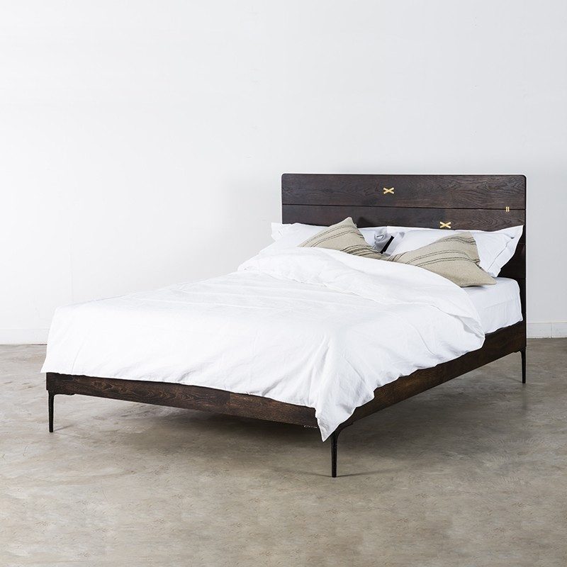 睡個好覺吧！Have a Sweet Dream, 柚木床架｜實木床架, Square Roots 英國設計家具, 工業風家具 Kulu 焦燻橡木床架-9