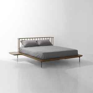 睡個好覺吧！Have a Sweet Dream, 柚木床架｜實木床架, District 8 摩登工業復古家具, 工業風家具 Distrikt 煙燻橡木雙人床架-20