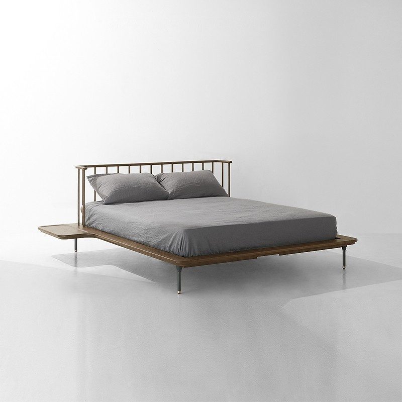 睡個好覺吧！Have a Sweet Dream, 柚木床架｜實木床架, District 8 摩登工業復古家具, 工業風家具 Distrikt 煙燻橡木雙人床架-10