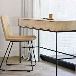 Whitebird 兩抽橡木書桌