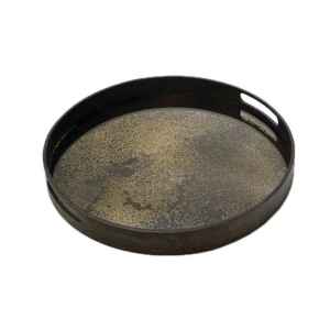 Notre Monde 美國輕奢家飾 古老年代古銅鏡面托盤-15