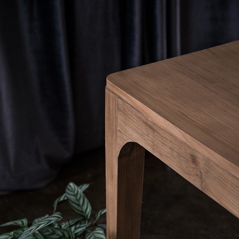 實木餐桌, 實木書桌, Air Division 新加坡獲獎實木家具, 極簡設計家具 Curve 餐桌-10