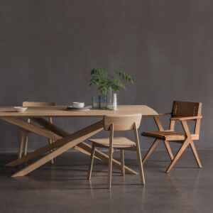 實木餐桌, 比利時原木實木家具｜Ethnicraft, 極簡設計家具, 當代設計家具 Mikado 餐桌-29