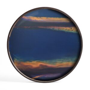 收藏 | 玩具 | 小物, 比利時原木實木家具｜Ethnicraft, 當代設計家具, Notre Monde 美國輕奢家飾 銀河星系玻璃托盤-20