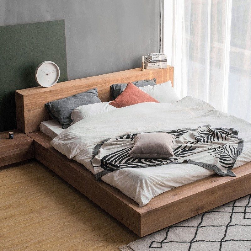 睡個好覺吧！Have a Sweet Dream, 柚木床架｜實木床架, 比利時原木實木家具｜Ethnicraft, 極簡設計家具 Madra 實木床架-9