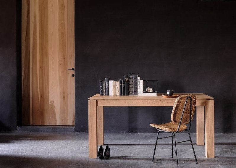 實木餐桌, 比利時原木實木家具｜Ethnicraft, 極簡設計家具 Slice 餐桌-10