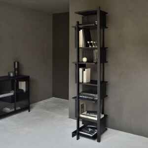 Abstract 黑色柚木層架