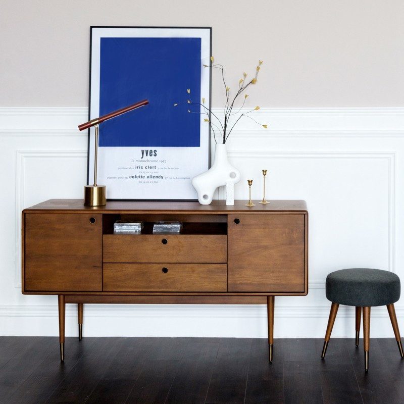 玄關, 邊櫃, Retro 復古摩登實木家具, 北歐家具 | Vintage Retro 兩門兩抽邊櫃-9