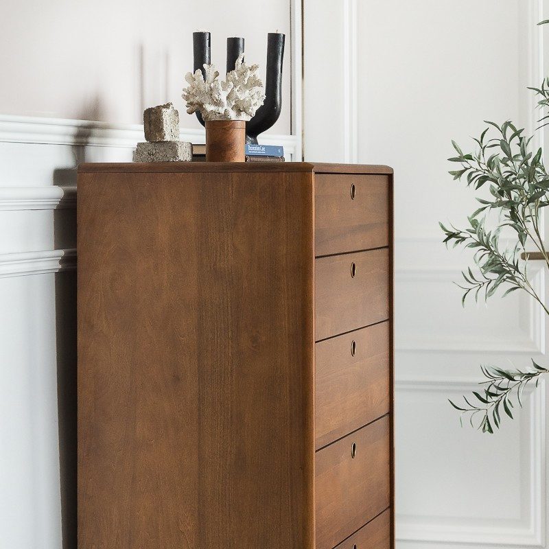 睡個好覺吧！Have a Sweet Dream, 邊櫃, 斗櫃, Retro 復古摩登實木家具, 北歐家具 | Vintage Retro 五抽斗櫃-11