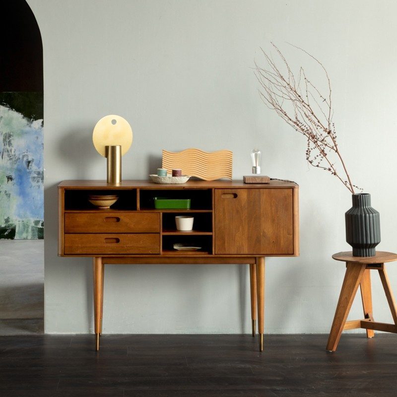 玄關, 邊櫃, Retro 復古摩登實木家具, 北歐家具 | Vintage Retro 二抽一門玄關櫃-9