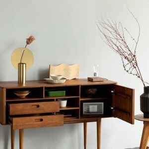 玄關, 邊櫃, Retro 復古摩登實木家具, 北歐家具 | Vintage Retro 二抽一門玄關櫃-17