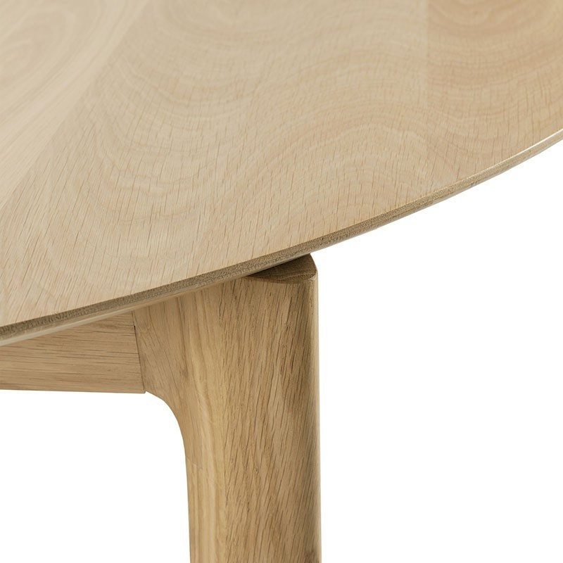 實木餐桌, 比利時原木實木家具｜Ethnicraft, 極簡設計家具 Bok 中開延伸圓桌-13